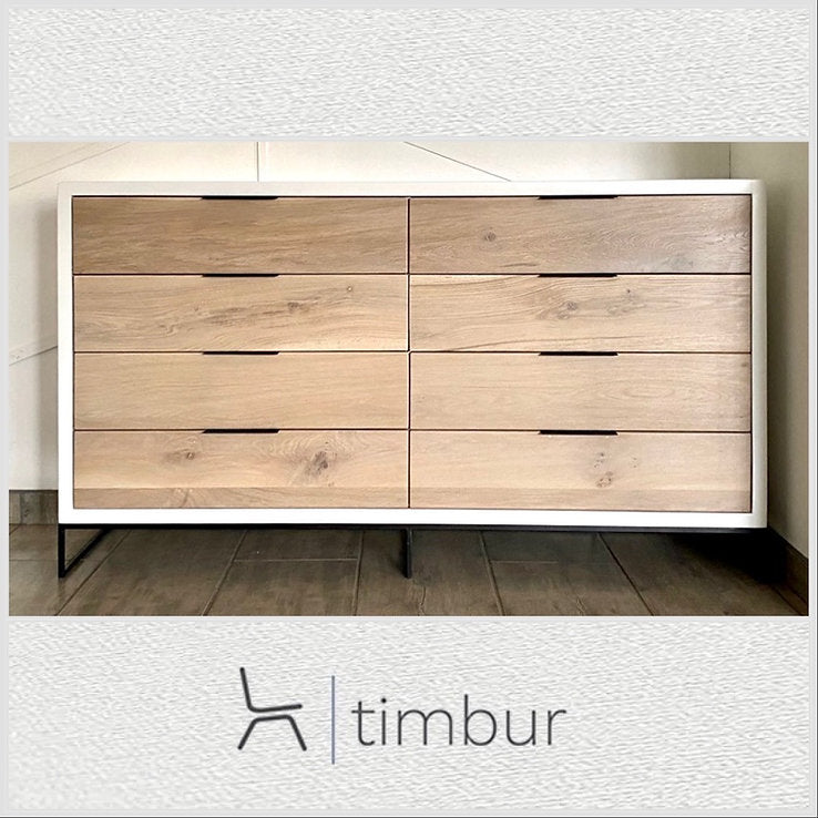 ONE Double Chest of Drawers | Modern Storage with Oak or Kiaat Accents