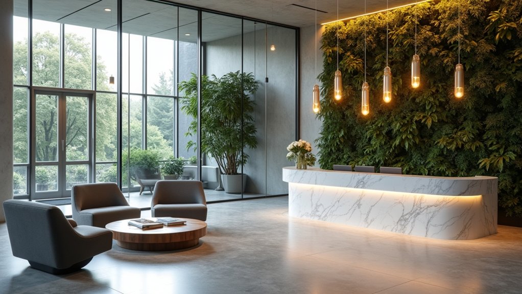 Contemporary Office Reception Area Design
