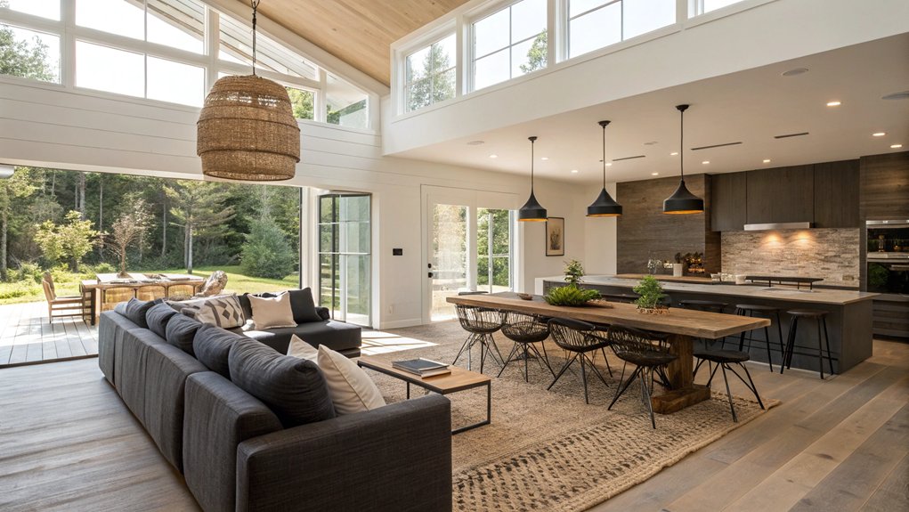 Creating Zones in Open Plan Living Areas