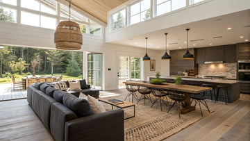Creating Zones in Open Plan Living Areas