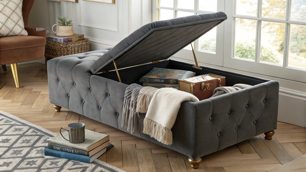 Storage Footstools Multi-Purpose Living Room Solutions - Timbur Furniture