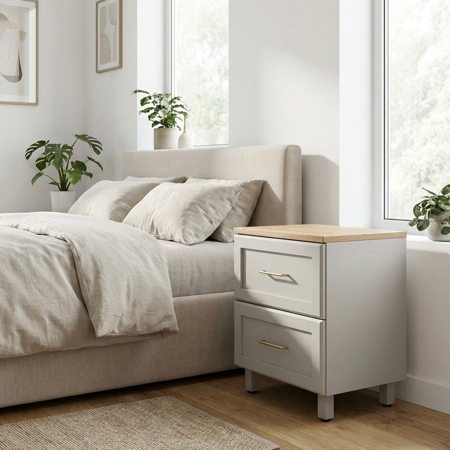 Drakensberg Pedestal | Modern Bedroom Pedestal | Solid French Oak