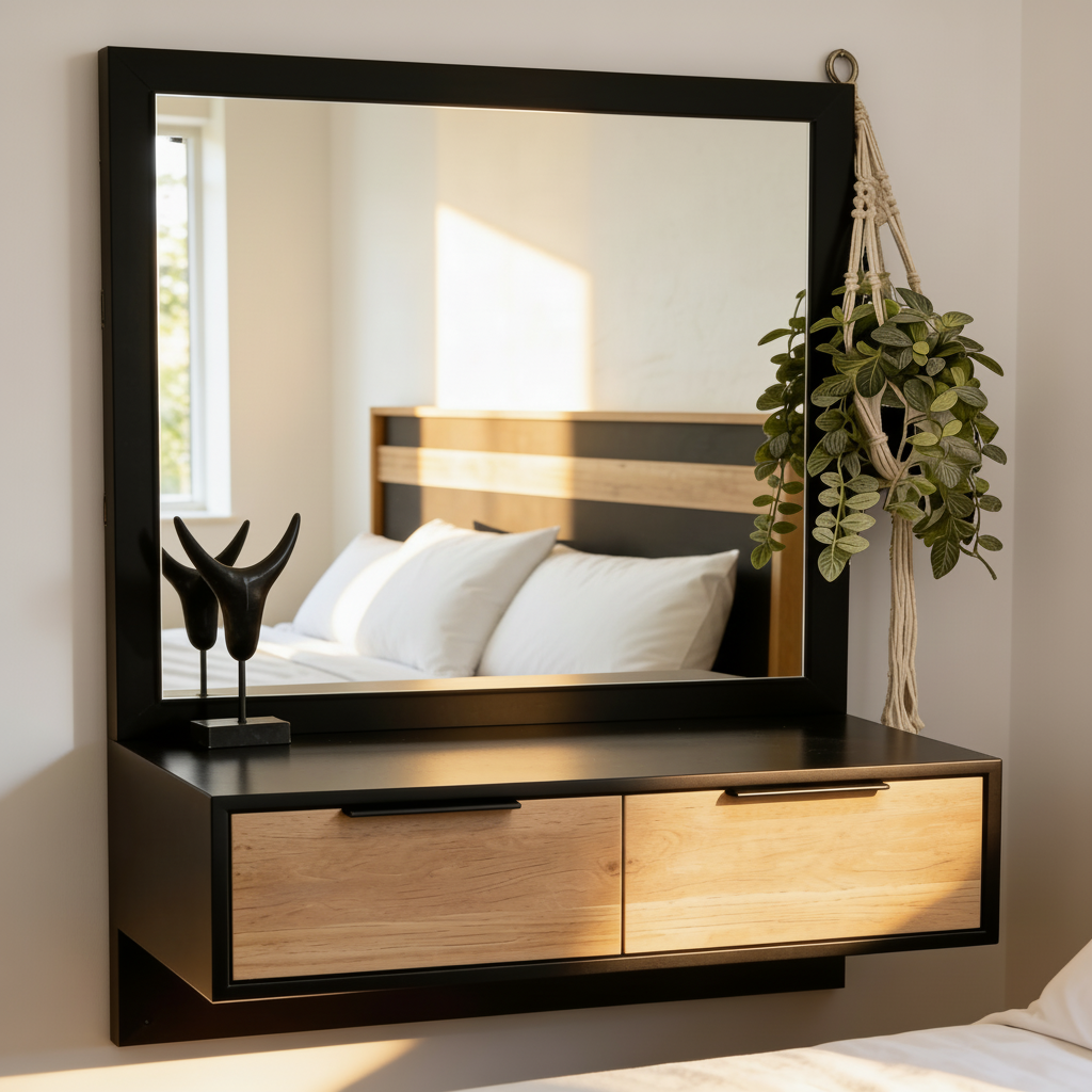 ONE Midi Wall Hung Dressing Table